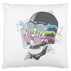 Illustration Skull Rainbow Large Cushion Case (two Sides)