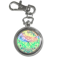 Hippie Fabric Background Tie Dye Key Chain Watches