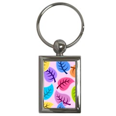 Leaves Background Beautiful Key Chains (rectangle) 