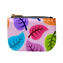 Leaves Background Beautiful Mini Coin Purse by Mariart