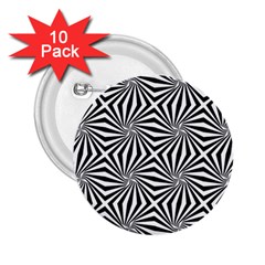 Line Stripe Pattern 2 25  Buttons (10 Pack) 