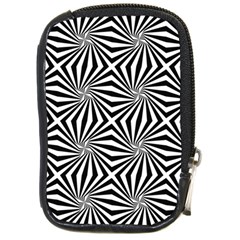 Line Stripe Pattern Compact Camera Leather Case by Mariart