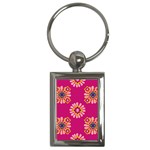 Morroco Tile Traditional Key Chains (Rectangle)  Front