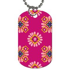 Morroco Tile Traditional Dog Tag (one Side) by Mariart