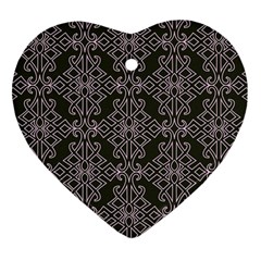 Line Geometry Heart Ornament (two Sides) by Mariart