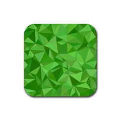 Mosaic Tile Geometrical Abstract Rubber Coaster (square) 