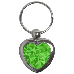 Mosaic Tile Geometrical Abstract Key Chains (heart)  by Mariart