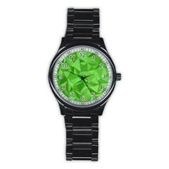 Mosaic Tile Geometrical Abstract Stainless Steel Round Watch by Mariart