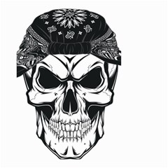 Kerchief Human Skull Small Garden Flag (two Sides)