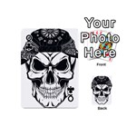 Kerchief Human Skull Playing Cards 54 (Mini) Front - ClubQ