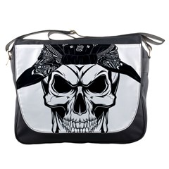 Kerchief Human Skull Messenger Bag