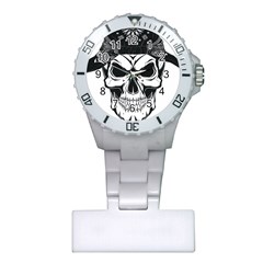 Kerchief Human Skull Plastic Nurses Watch