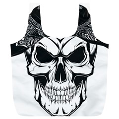 Kerchief Human Skull Full Print Recycle Bag (xl) by Mariart