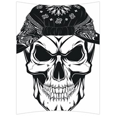 Kerchief Human Skull Back Support Cushion by Mariart