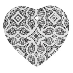 Mandala Line Art Ornament (heart)