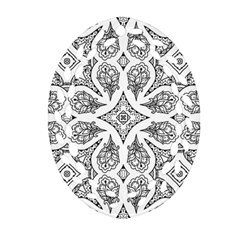 Mandala Line Art Ornament (oval Filigree)