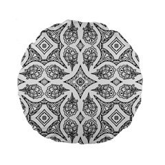 Mandala Line Art Standard 15  Premium Round Cushions by Mariart