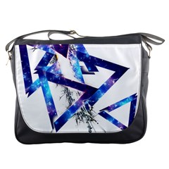 Metal Triangle Messenger Bag