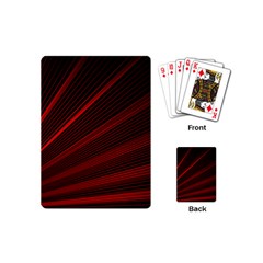 Line Geometric Red Object Tinker Playing Cards (mini) by Mariart