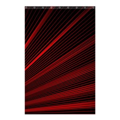 Line Geometric Red Object Tinker Shower Curtain 48  X 72  (small) 