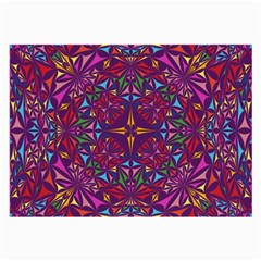 Kaleidoscope Triangle Pattern Large Glasses Cloth (2-side) by Mariart