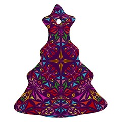 Kaleidoscope Triangle Pattern Ornament (christmas Tree) 