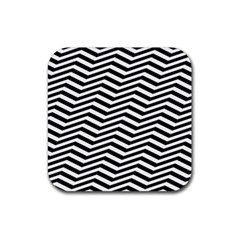 Zigzag Chevron Rubber Coaster (square) 