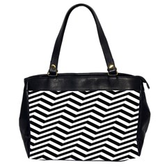 Zigzag Chevron Oversize Office Handbag (2 Sides)