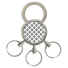 Star Background 3-ring Key Chains