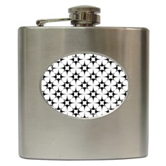 Star Background Hip Flask (6 Oz)