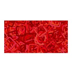 Red Pattern Technology Background Satin Wrap