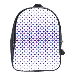 Star Curved Background Geometric School Bag (xl)