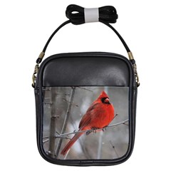 Northern Cardinal  Girls Sling Bag by WensdaiAmbrose