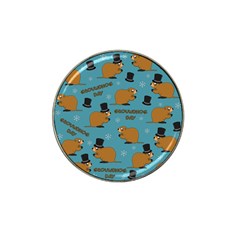 Groundhog Day Pattern Hat Clip Ball Marker (10 Pack) by Valentinaart
