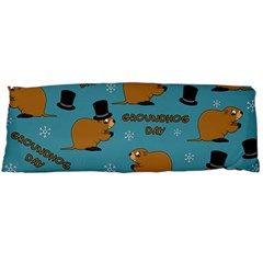 Groundhog Day Pattern Body Pillow Case (dakimakura) by Valentinaart