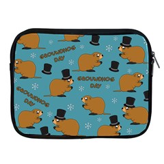 Groundhog Day Pattern Apple Ipad 2/3/4 Zipper Cases by Valentinaart