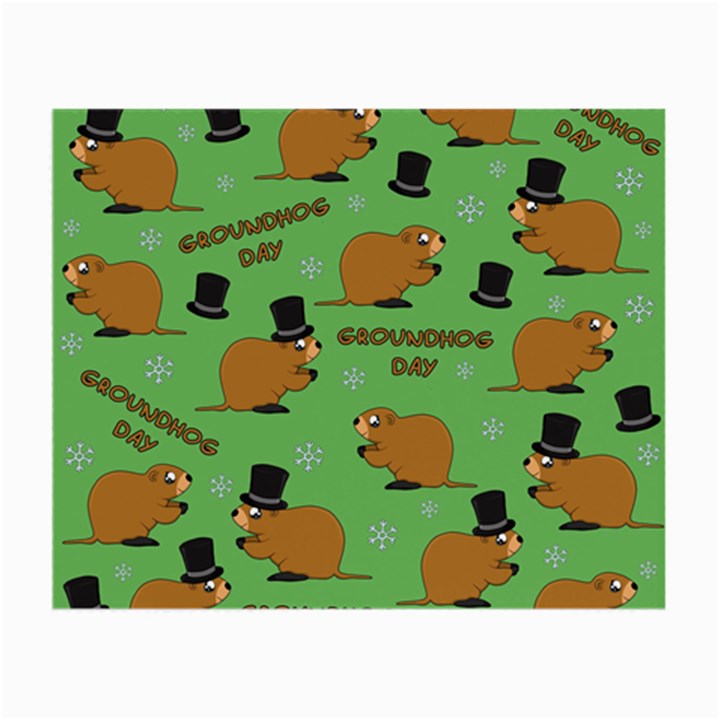 Groundhog day pattern Small Glasses Cloth