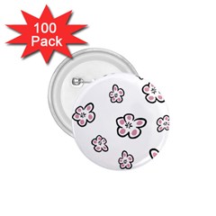 Plum Seamless Flower 1.75  Buttons (100 pack) 
