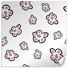 Plum Seamless Flower Canvas 16  x 16 