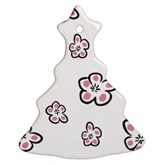 Plum Seamless Flower Ornament (Christmas Tree) 