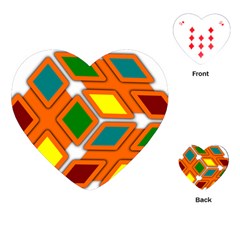 Shape Plaid Playing Cards (heart) by Mariart