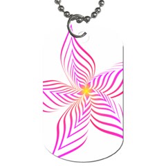 Petal Flower Dog Tag (one Side) by Mariart