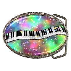 Piano Keys Music Colorful Belt Buckles by Mariart