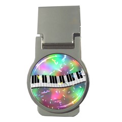 Piano Keys Music Colorful Money Clips (round)  by Mariart