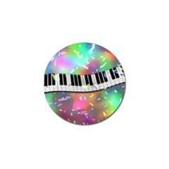 Piano Keys Music Colorful Golf Ball Marker (10 Pack)
