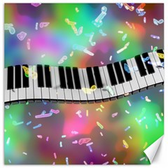 Piano Keys Music Colorful Canvas 20  X 20 