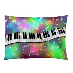 Piano Keys Music Colorful Pillow Case