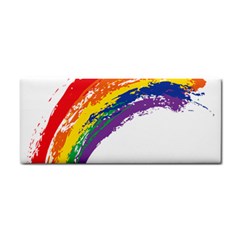 Watercolor Painting Rainbow Hand Towel