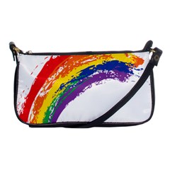 Watercolor Painting Rainbow Shoulder Clutch Bag by Mariart