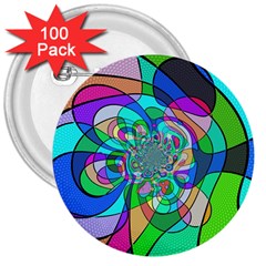 Retro Wave Background Pattern 3  Buttons (100 Pack) 